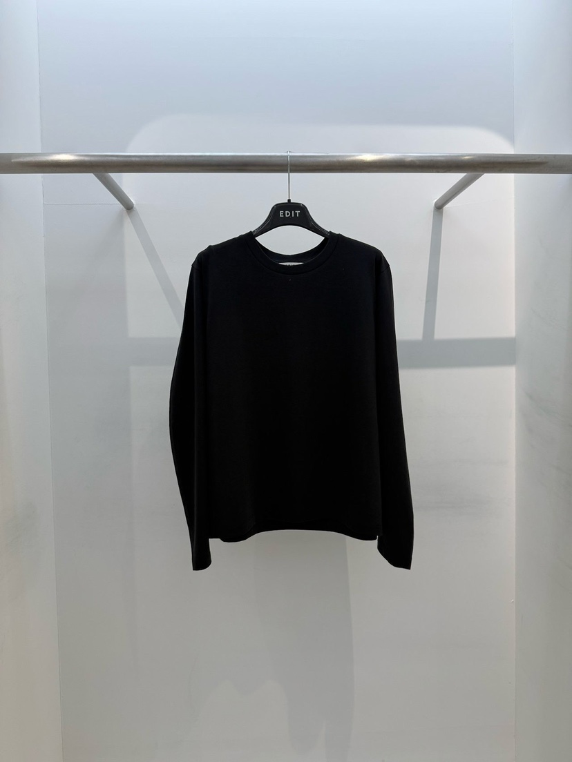 EDIT韓國東大門代購女裝新款26春夏推薦職業時尚熱賣長袖T恤EDIT長袖T恤圖色4黑色