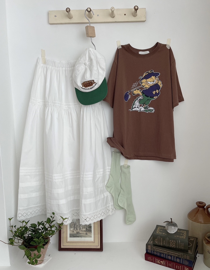 MINIQUEENS韓國東大門代購女士新品人氣時尚推薦長裙刺繡MINIQUEENS長裙