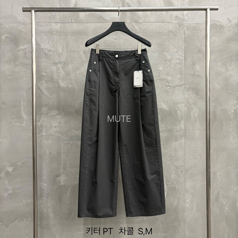 MUTE-P韓國直郵女士新款時尚職業26春夏休閑推薦熱賣休閑褲MUTE休閑褲圖色4墨色