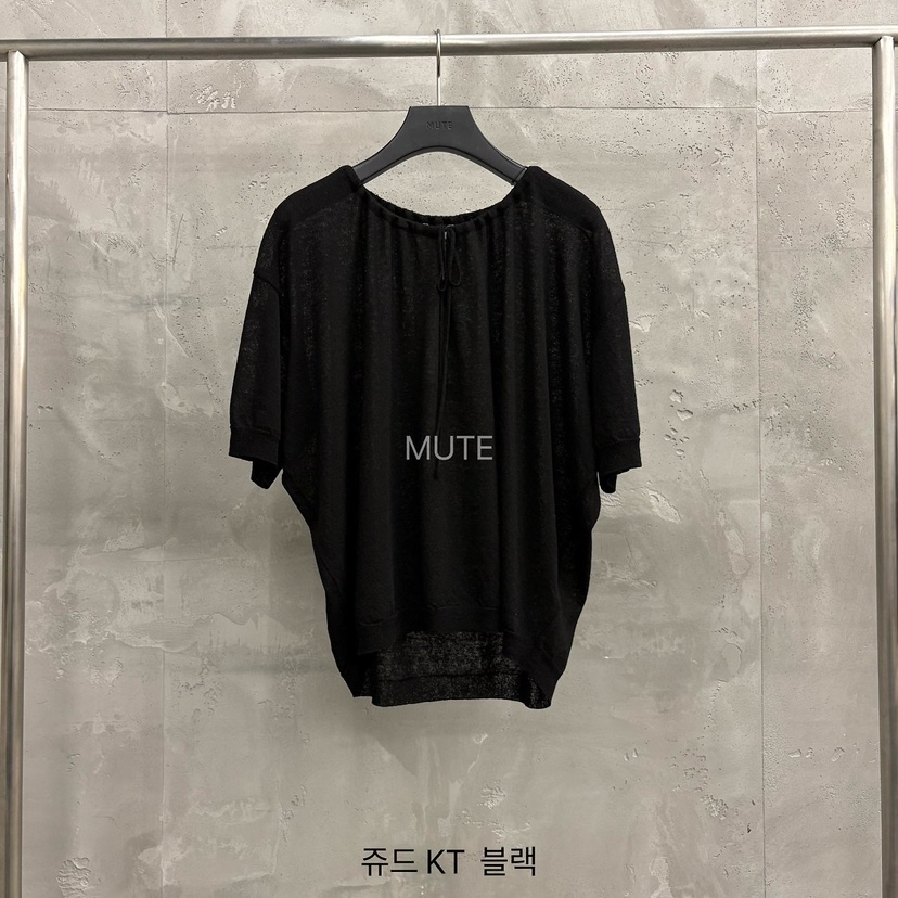 MUTE-P韓國東大門代購女士新品時尚26春夏休閑襯衫蕾絲衫MUTE襯衫/蕾絲衫圖色4黑色