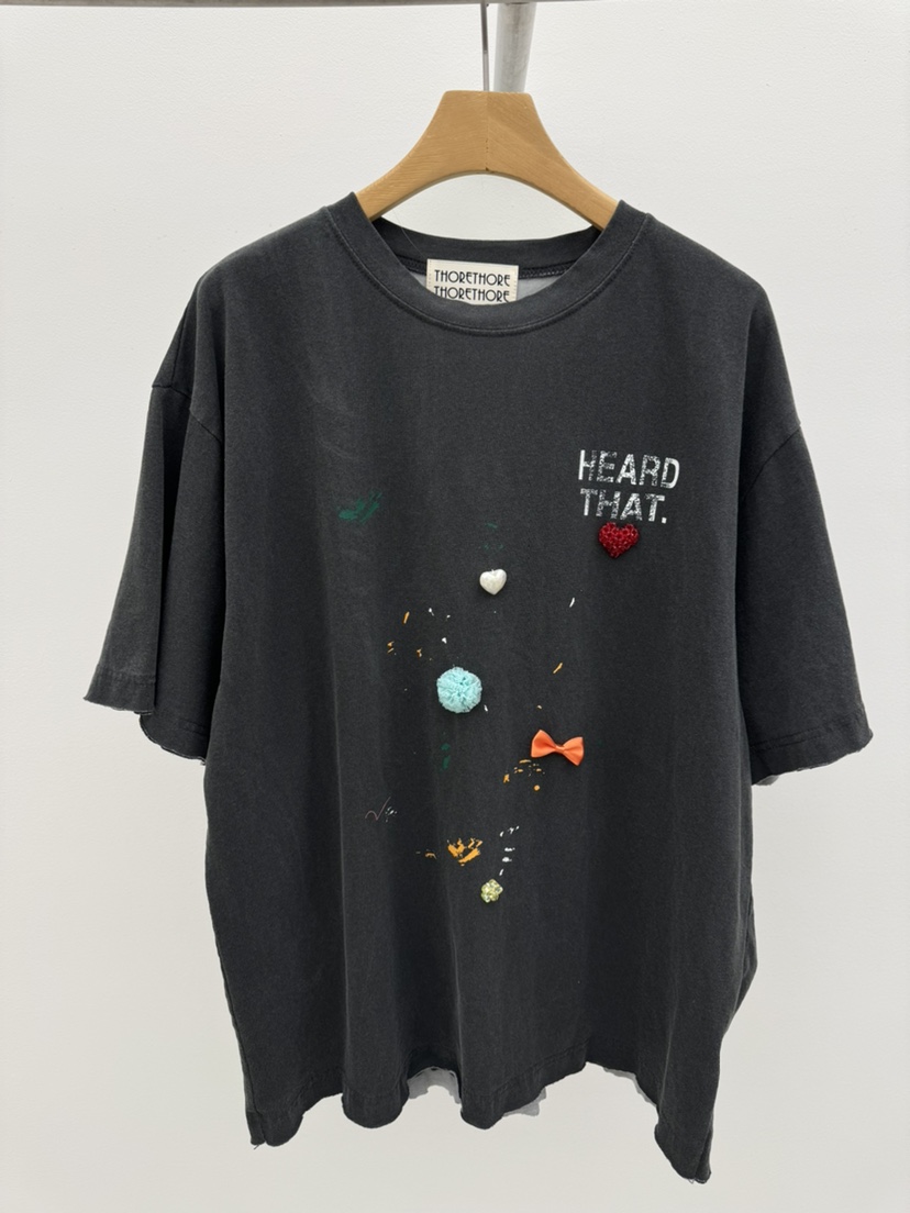 THORE韓國東大門直郵女士新品休閑熱賣人氣26春夏職業T恤THORET恤圖色2