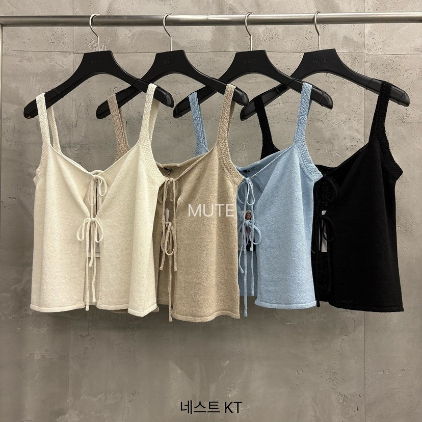 MUTE-P韓國東大門直郵女裝新款熱賣時尚人氣休閑吊帶背心MUTE吊帶/背心