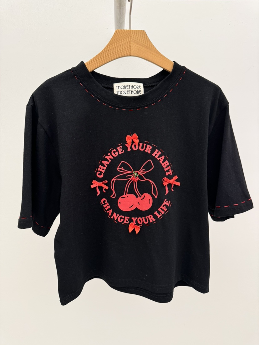 THORE韓國直郵實拍女士新款人氣26春夏時尚推薦休閑熱賣T恤THORET恤圖色3