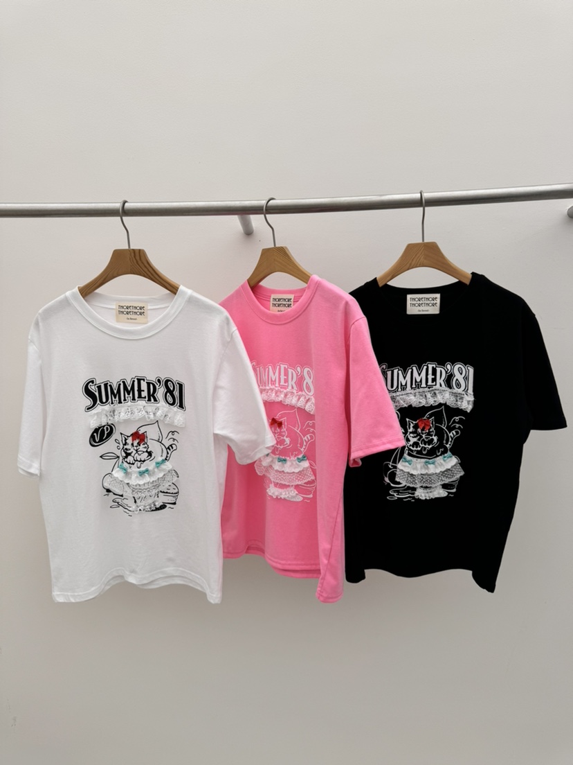 THORE韓國代購女裝新品時尚人氣職業推薦休閑26春夏熱賣T恤THORET恤