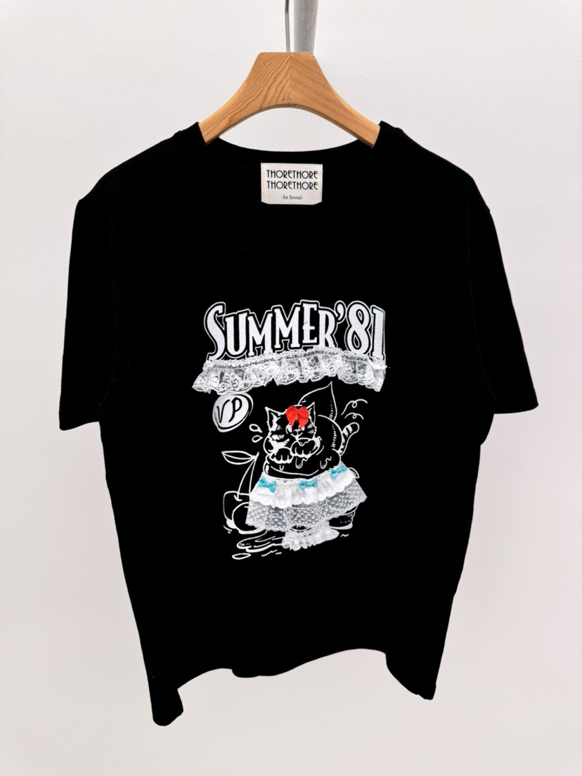 THORE韓國代購女裝新品時尚人氣職業推薦休閑26春夏熱賣T恤THORET恤圖色3