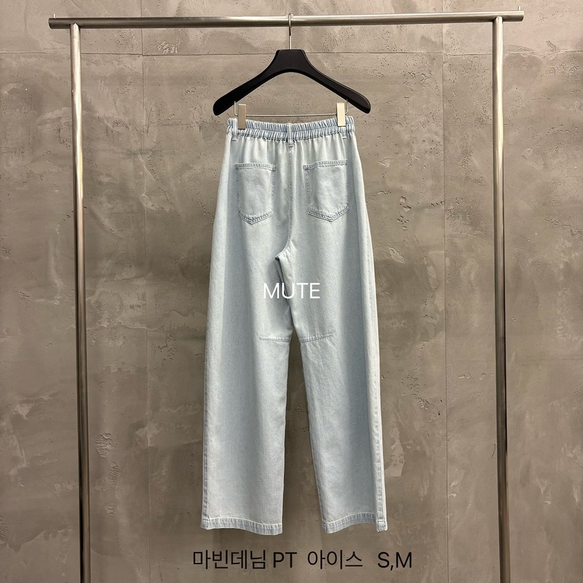 MUTE-P韓國東大門代購女裝新品休閑熱賣時尚職業26春夏牛仔褲MUTE牛仔褲