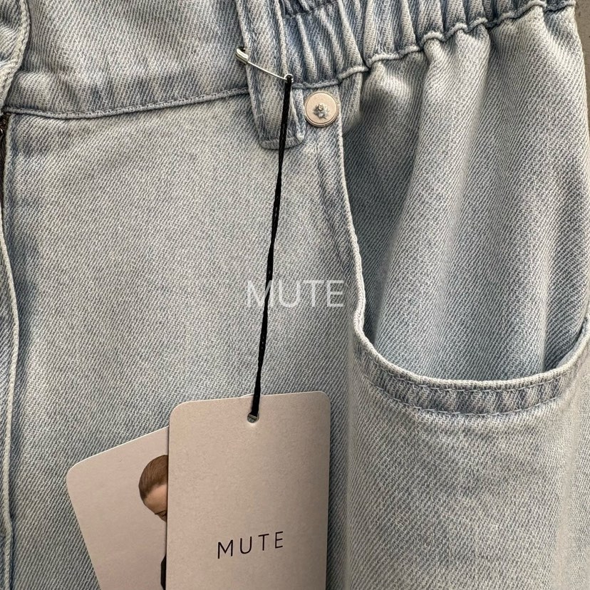 MUTE-P韓國東大門代購女裝新品休閑熱賣時尚職業26春夏牛仔褲MUTE牛仔褲