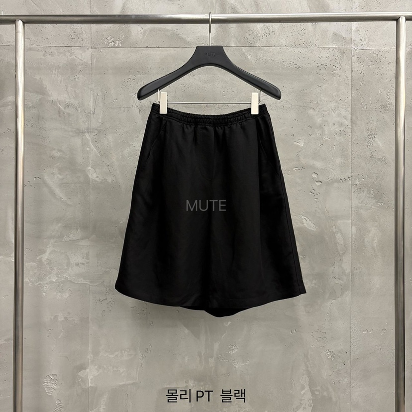 MUTE-P韓國代購女裝新款熱賣休閑人氣職業26春夏推薦短褲MUTE短褲圖色6黑色