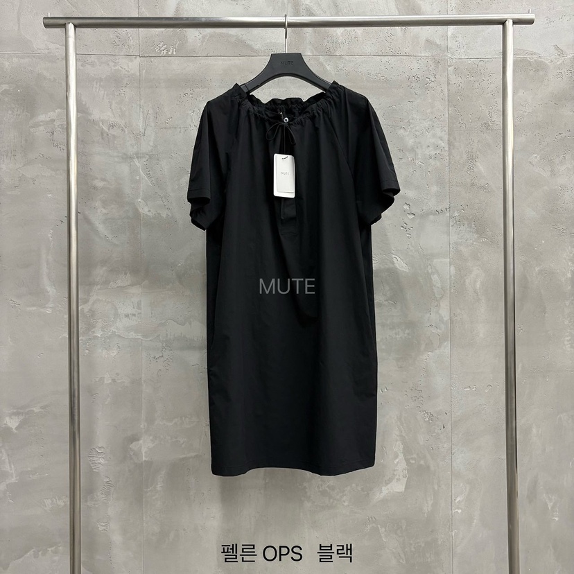 MUTE-P韓國東大門代購女士新品人氣熱賣26春夏推薦連衣裙MUTE連衣裙圖色3黑色