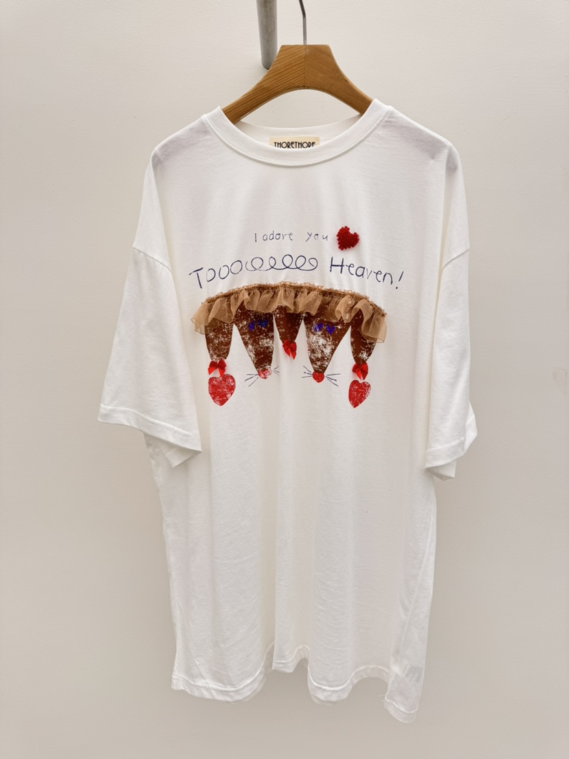 THORE韓國東大門直郵女士新款推薦職業休閑26春夏熱賣T恤THORET恤圖色1