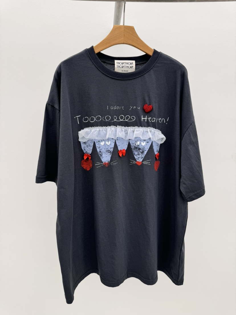 THORE韓國東大門直郵女士新款推薦職業休閑26春夏熱賣T恤THORET恤圖色2