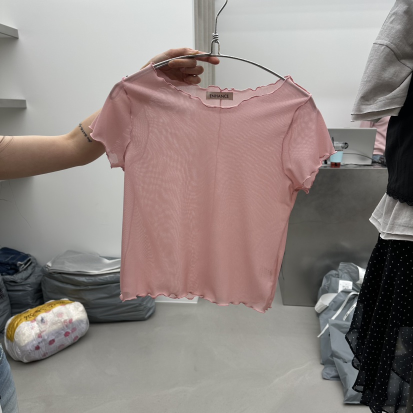 ENHANCE東大門代購女裝新品真品推薦職業休閑26春夏人氣T恤ENHANCE/HOPESMORET恤圖色1