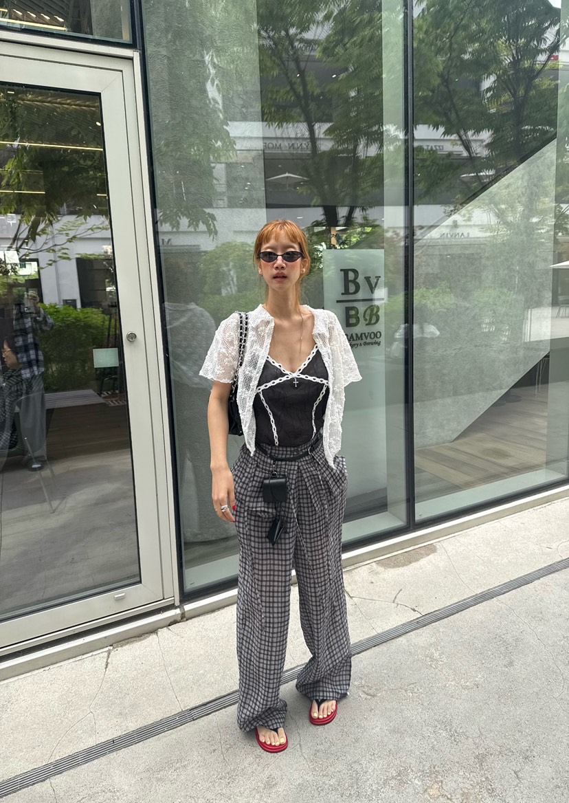 DENVER韓國直郵女士新款26春夏休閑推薦人氣熱賣襯衫蕾絲衫DENVER襯衫/蕾絲衫