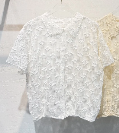 DENVER韓國直郵女士新款26春夏休閑推薦人氣熱賣襯衫蕾絲衫DENVER襯衫/蕾絲衫圖色1