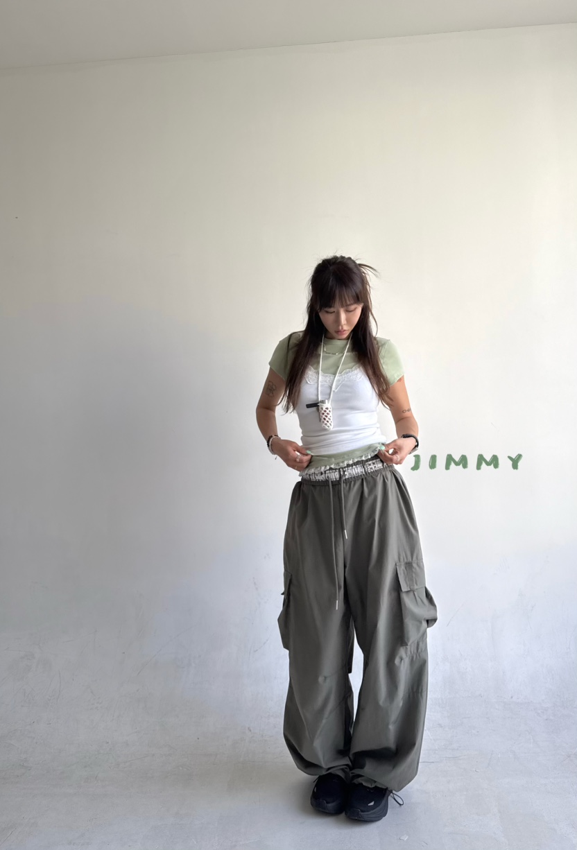 JIMMY韓國代購女裝新品人氣時尚26春夏休閑熱賣吊帶背心蕾絲JIMMY/REMAKE吊帶/背心