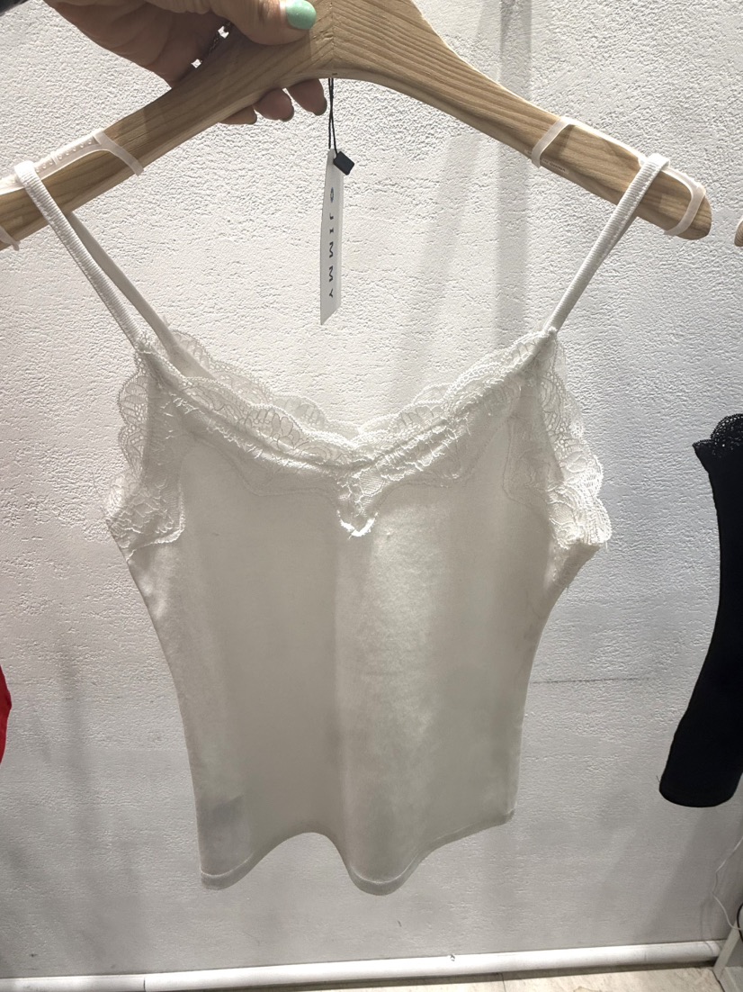 JIMMY韓國代購女裝新品人氣時尚26春夏休閑熱賣吊帶背心蕾絲JIMMY/REMAKE吊帶/背心圖色3