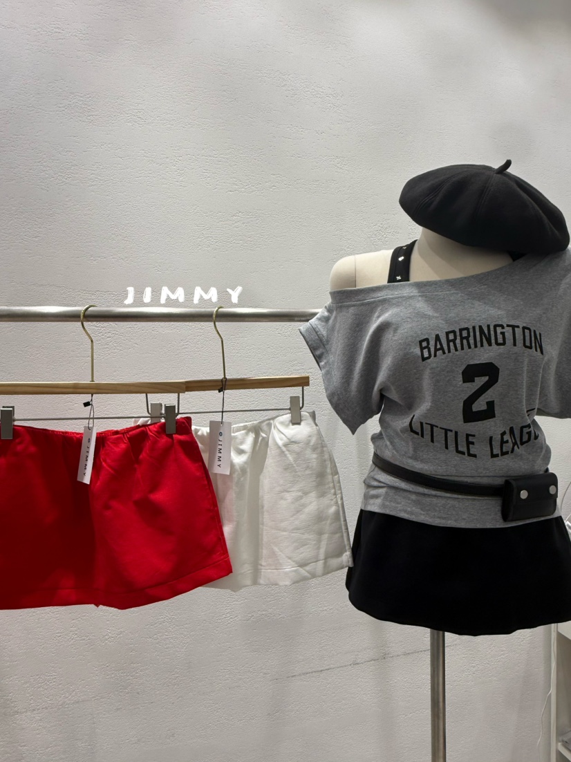 JIMMY韓國直郵實拍女裝新品熱賣時尚職業推薦人氣休閑短裙JIMMY/REMAKE短裙