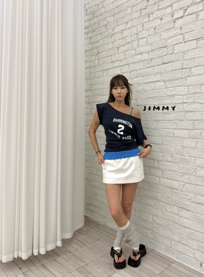 JIMMY韓國直郵實拍女裝新品熱賣時尚職業推薦人氣休閑短裙JIMMY/REMAKE短裙