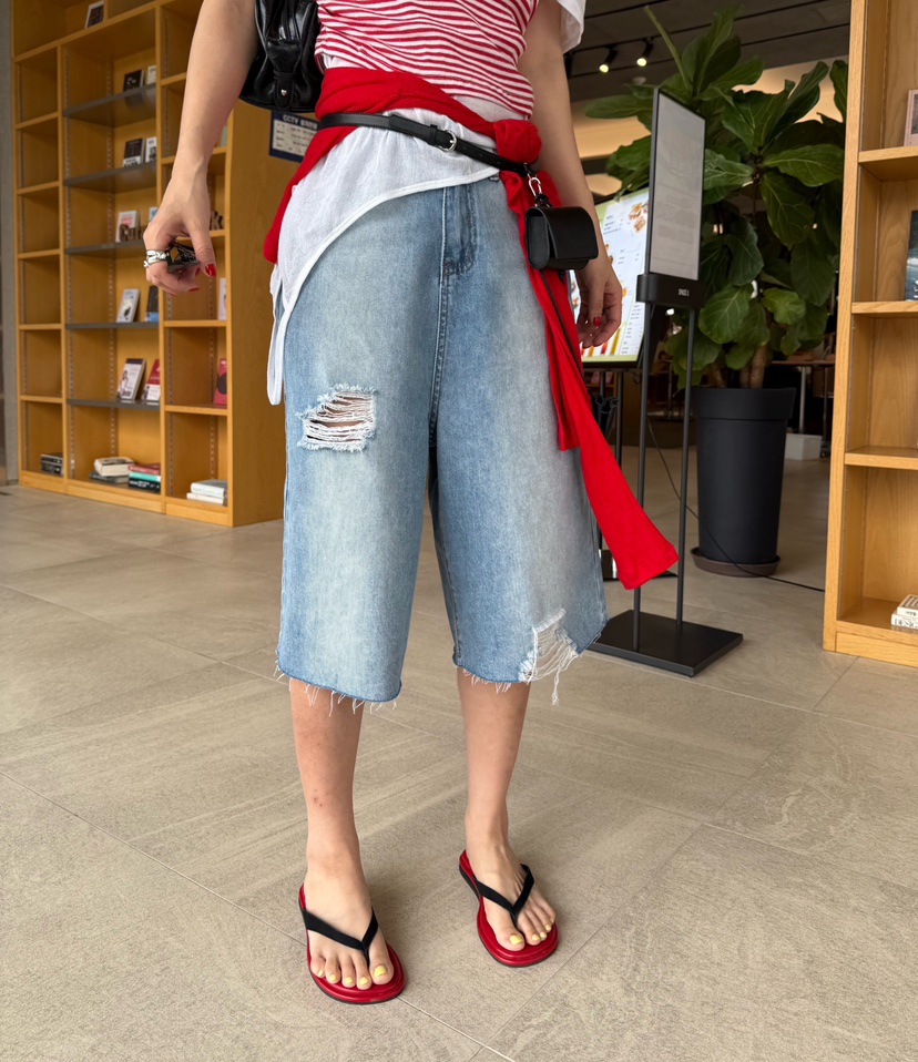 DENVER韓國直郵女裝新品休閑26春夏推薦人氣職業時尚短褲DENVER短褲圖色1