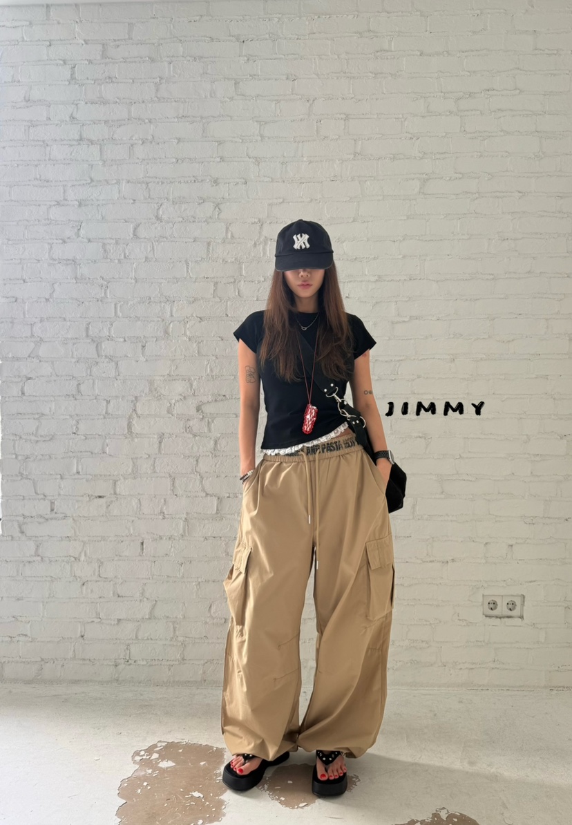 JIMMY韓國直郵女裝新品休閑熱賣人氣推薦26春夏時尚T恤蕾絲JIMMY/REMAKET恤