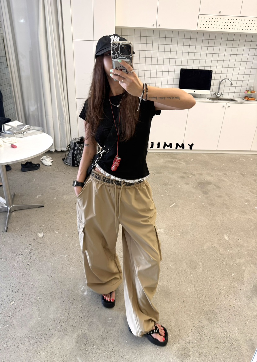 JIMMY韓國直郵女裝新品休閑熱賣人氣推薦26春夏時尚T恤蕾絲JIMMY/REMAKET恤