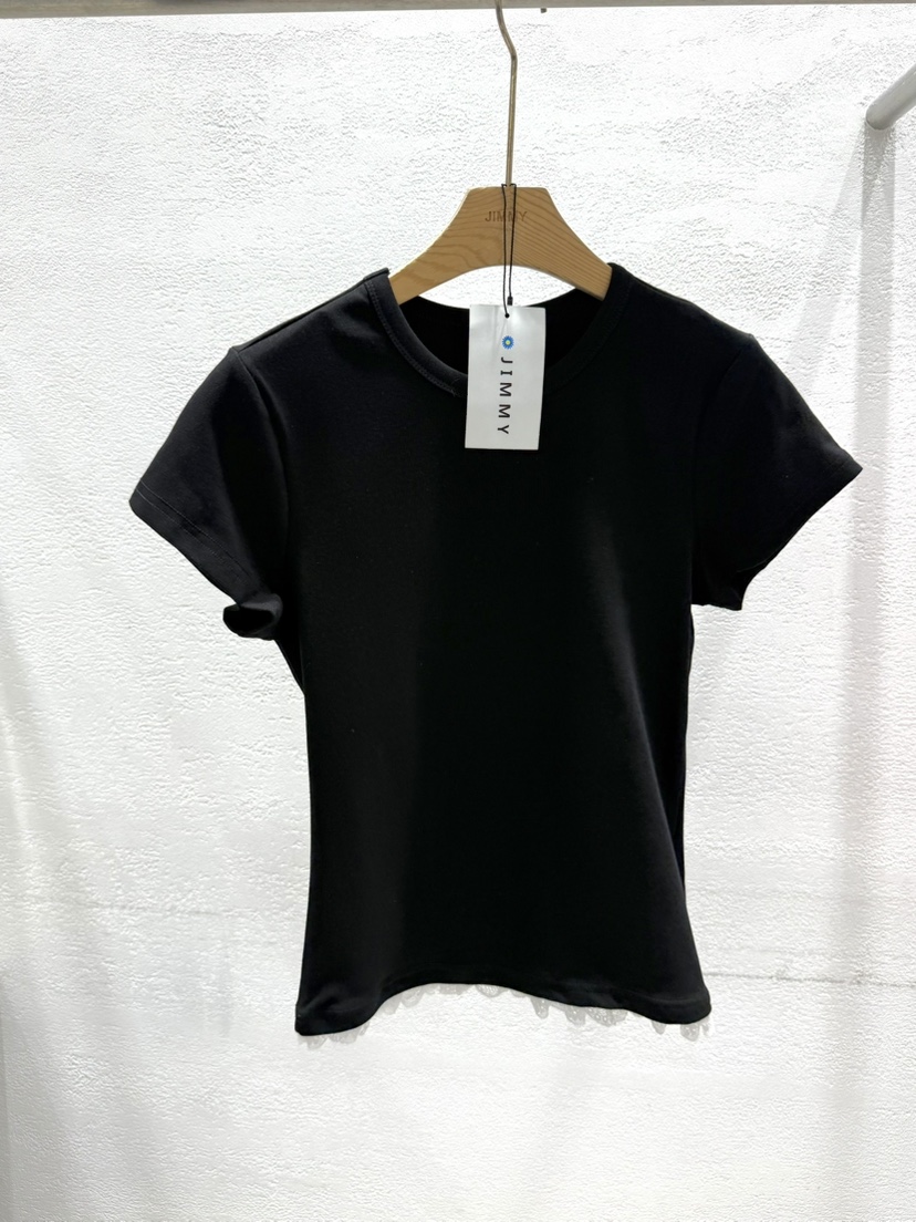 JIMMY韓國直郵女裝新品休閑熱賣人氣推薦26春夏時尚T恤蕾絲JIMMY/REMAKET恤圖色4