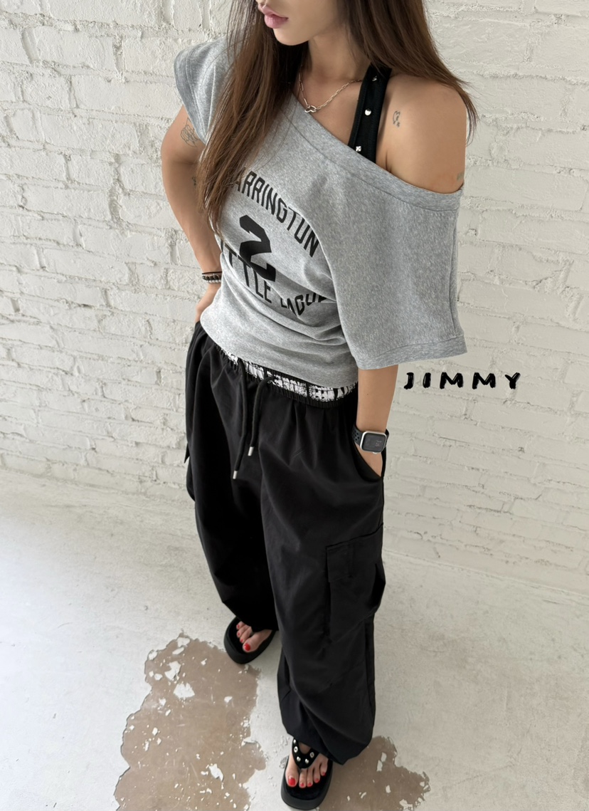 JIMMY韓國東大門直郵女裝新款熱賣推薦26春夏職業時尚T恤JIMMY/REMAKET恤