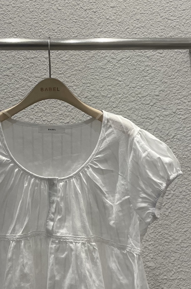 BABEL韓國東大門代購女裝新款推薦人氣休閑26春夏襯衫蕾絲衫BABEL襯衫/蕾絲衫