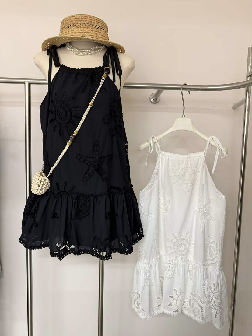 SYMBOL韓國直郵女士新款熱賣26春夏推薦職業休閑連衣裙刺繡SYMBOL連衣裙