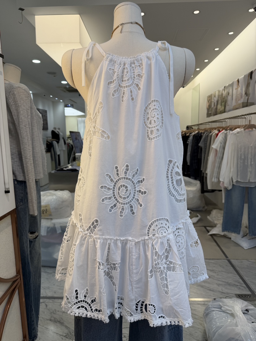 SYMBOL韓國直郵女士新款熱賣26春夏推薦職業休閑連衣裙刺繡SYMBOL連衣裙