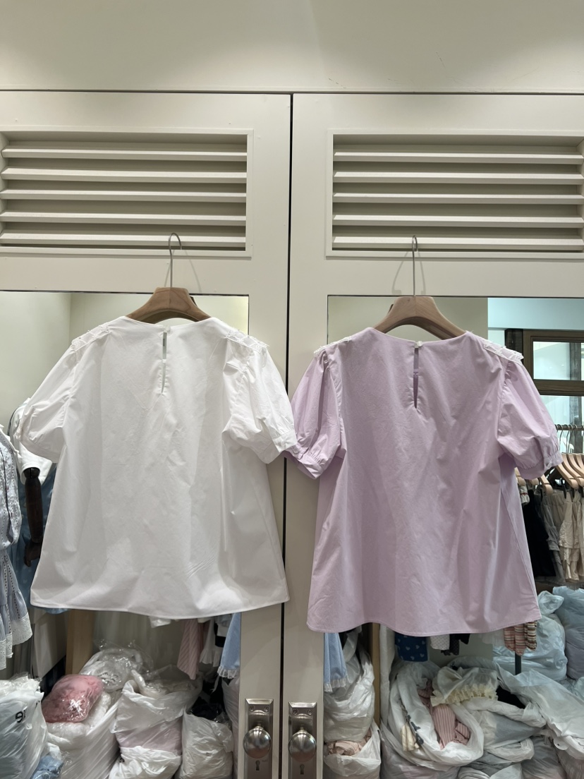 BE&amp;BE韓國東大門代購女裝新款26春夏時尚襯衫蕾絲衫BE&be襯衫/蕾絲衫