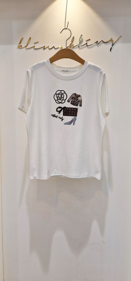 BLING BLING-S/RICO韓國直郵女裝新款休閑人氣熱賣T恤BLING BLING-S/RICOT恤圖色2