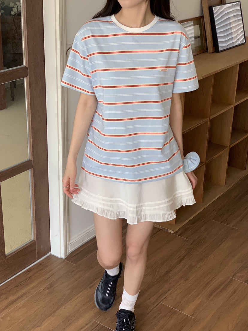 FORMSTUDIO/ATELIENNE韓國直郵女裝新款26春夏人氣T恤條紋FORMSTUDIO/ATELIENNET恤