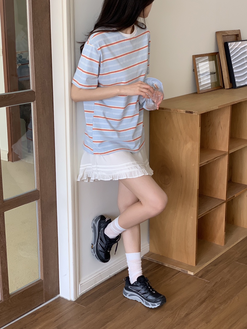 FORMSTUDIO/ATELIENNE韓國直郵女裝新款26春夏人氣T恤條紋FORMSTUDIO/ATELIENNET恤