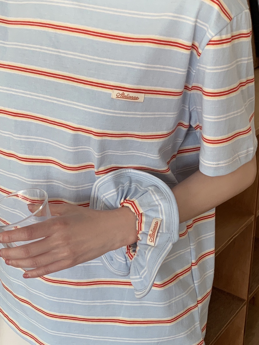 FORMSTUDIO/ATELIENNE韓國直郵女裝新款26春夏人氣T恤條紋FORMSTUDIO/ATELIENNET恤