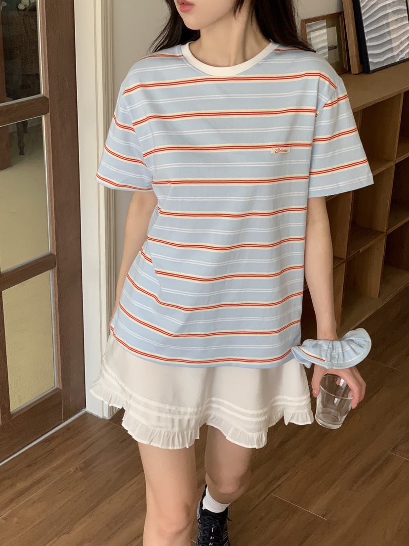 FORMSTUDIO/ATELIENNE韓國直郵女裝新款26春夏人氣T恤條紋FORMSTUDIO/ATELIENNET恤