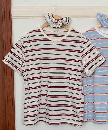 FORMSTUDIO/ATELIENNE韓國直郵女裝新款26春夏人氣T恤條紋FORMSTUDIO/ATELIENNET恤圖色2
