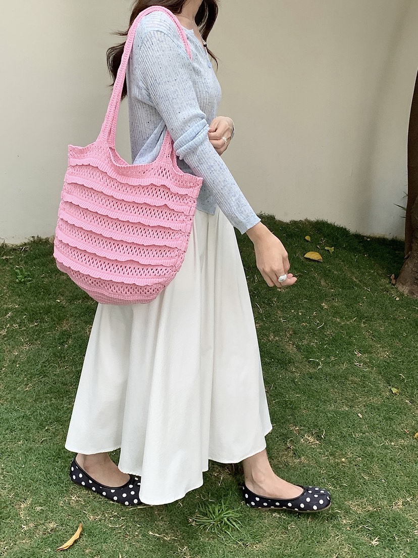 POSH BLUE韓國東大門直郵女士新品推薦單肩斜跨包荷葉邊POSH BLUE單肩/斜跨包