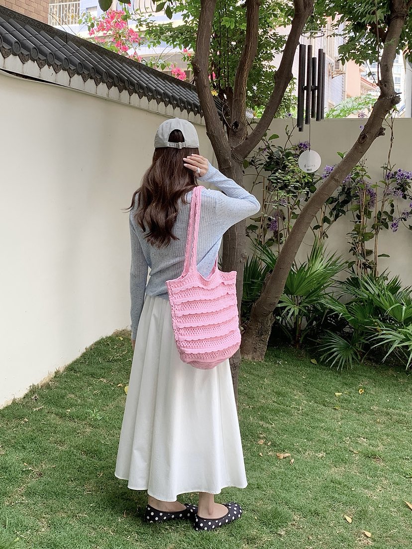 POSH BLUE韓國東大門直郵女士新品推薦單肩斜跨包荷葉邊POSH BLUE單肩/斜跨包