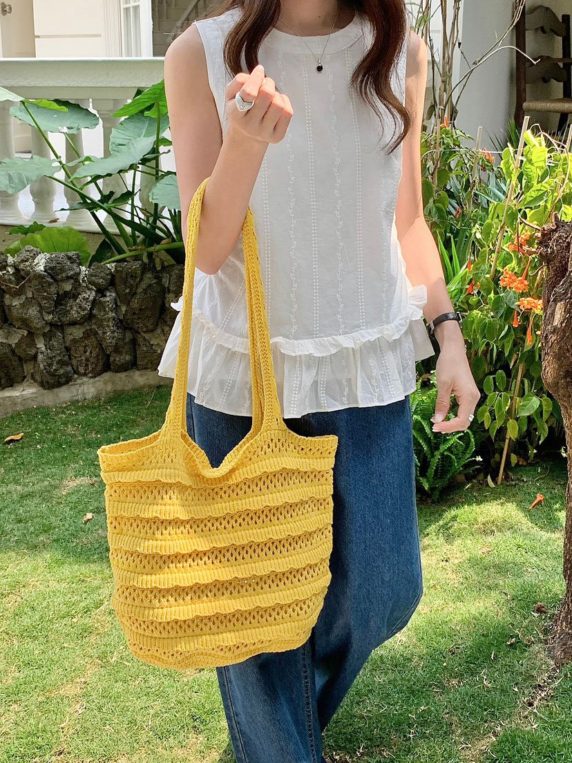 POSH BLUE韓國東大門直郵女士新品推薦單肩斜跨包荷葉邊POSH BLUE單肩/斜跨包圖色3