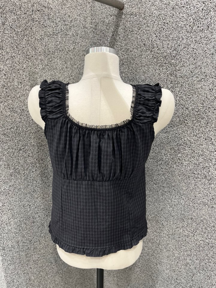 UNA/THE MAY韓國代購女士新款26春夏職業襯衫蕾絲衫雙面THEMAY/UNA襯衫/蕾絲衫