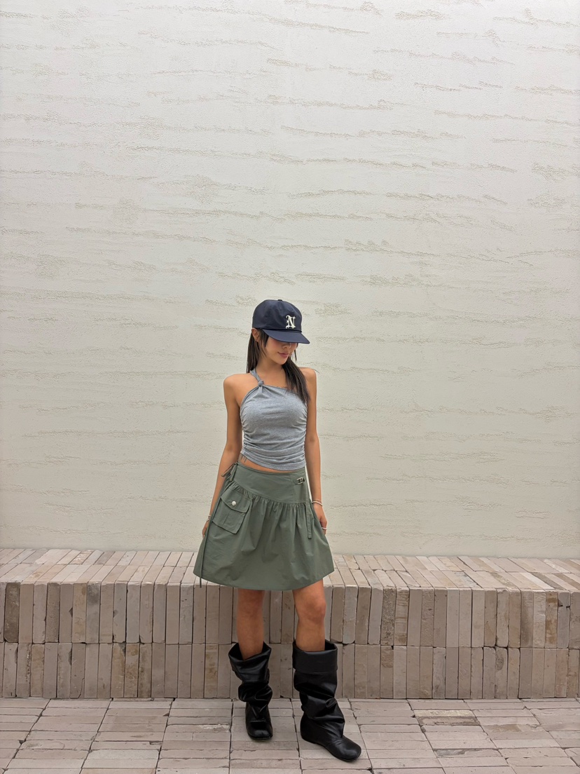 CUCUMBER韓國直郵女士新品26春夏人氣休閑熱賣時尚職業短裙CUCUMBER短裙