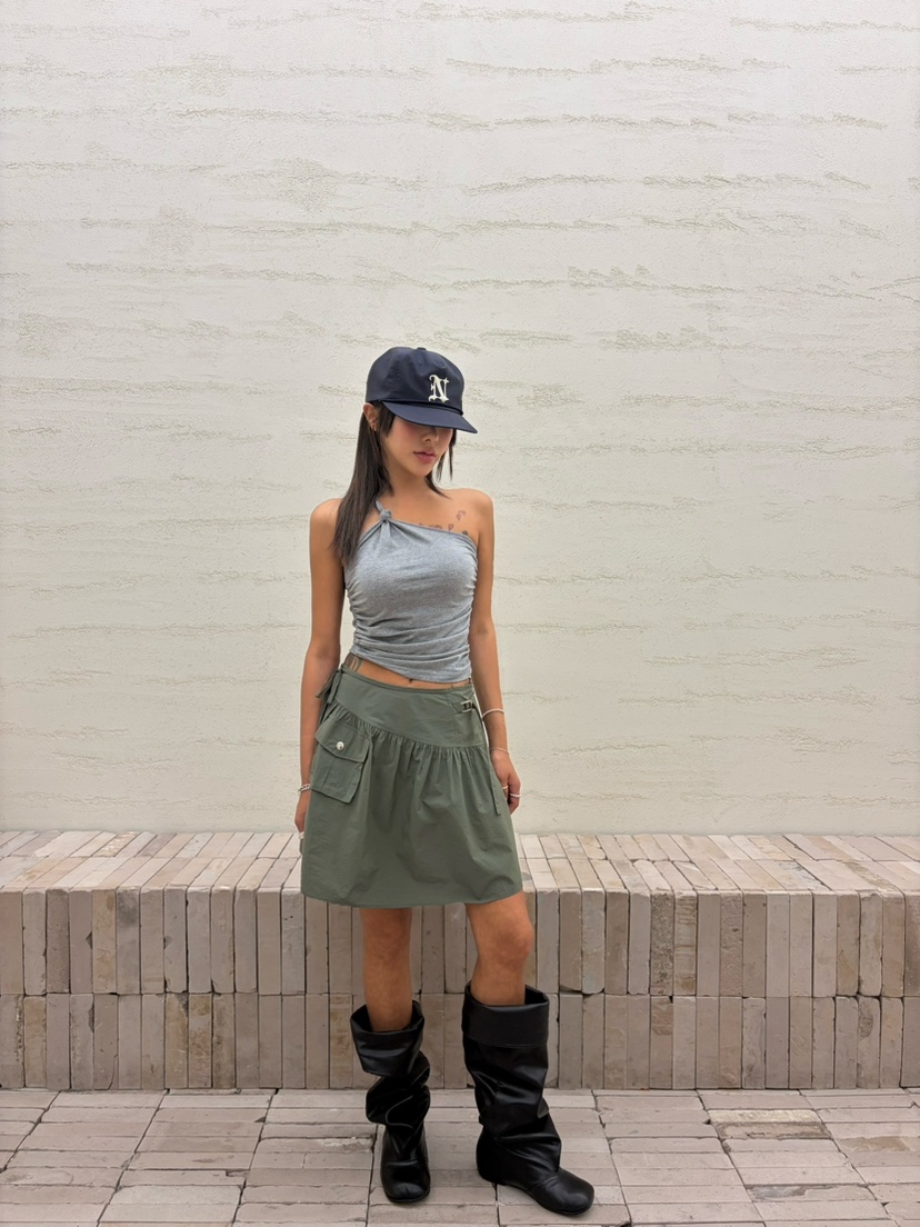 CUCUMBER韓國直郵女士新品26春夏人氣休閑熱賣時尚職業短裙CUCUMBER短裙