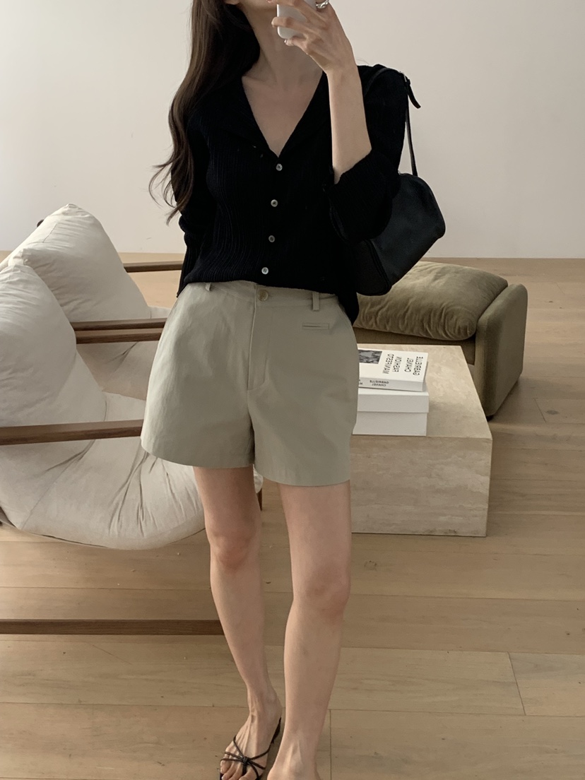 NOTICE韓國直郵女裝新款26春夏休閑熱賣襯衫蕾絲衫褶裥開衫NOTICE襯衫/蕾絲衫