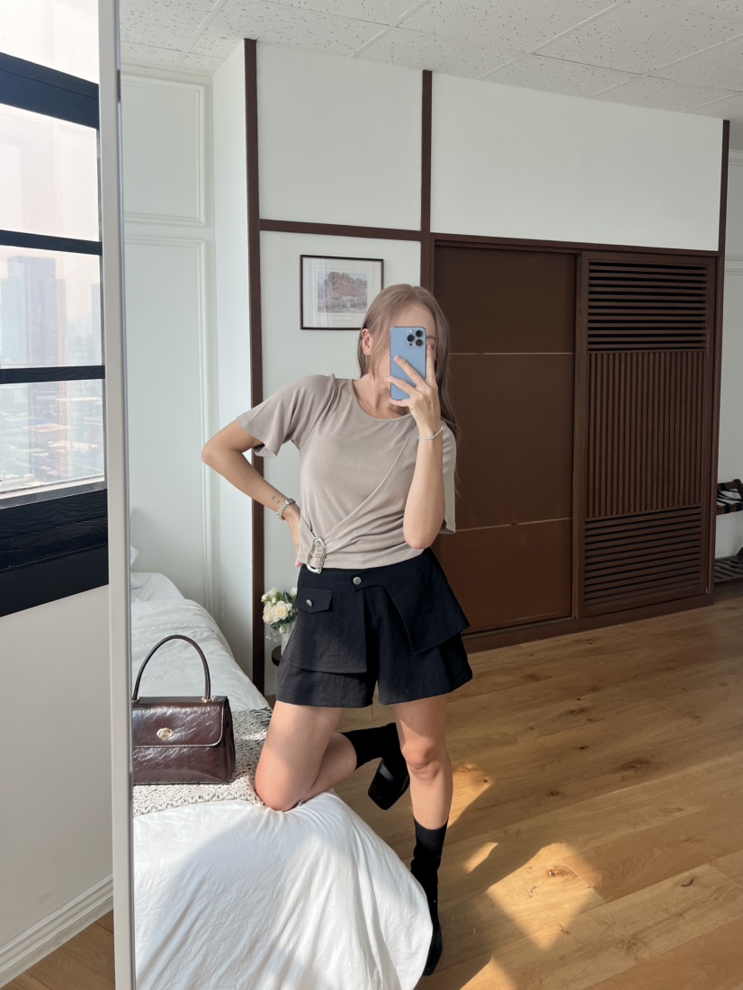 BOLD韓國東大門直郵女士新品26春夏休閑推薦職業人氣短褲BOLD短褲