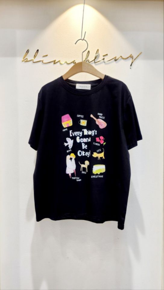 BLING BLING-S/RICO韓國直郵女士新品熱賣推薦26春夏T恤BLING BLING-S/RICOT恤圖色2