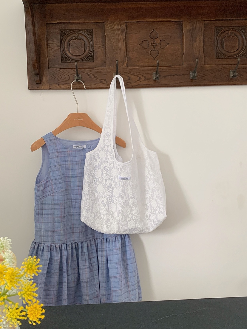 POSH BLUE韓國直郵女士新款推薦休閑職業單肩斜跨包蕾絲POSH BLUE單肩/斜跨包