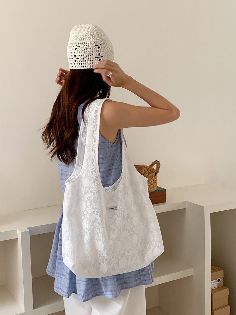 POSH BLUE韓國直郵女士新款推薦休閑職業單肩斜跨包蕾絲POSH BLUE單肩/斜跨包圖色1