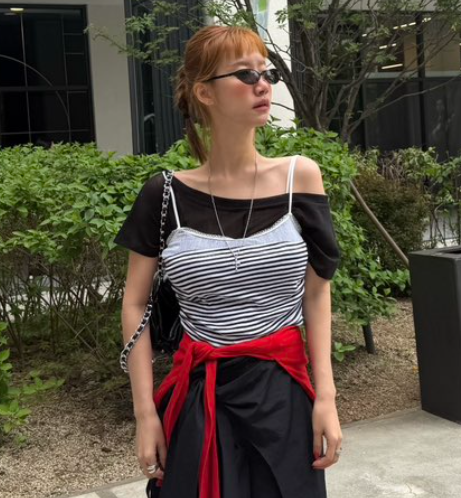 DENVER韓國東大門代購女士新款休閑26春夏人氣熱賣吊帶背心DENVER吊帶/背心圖色2