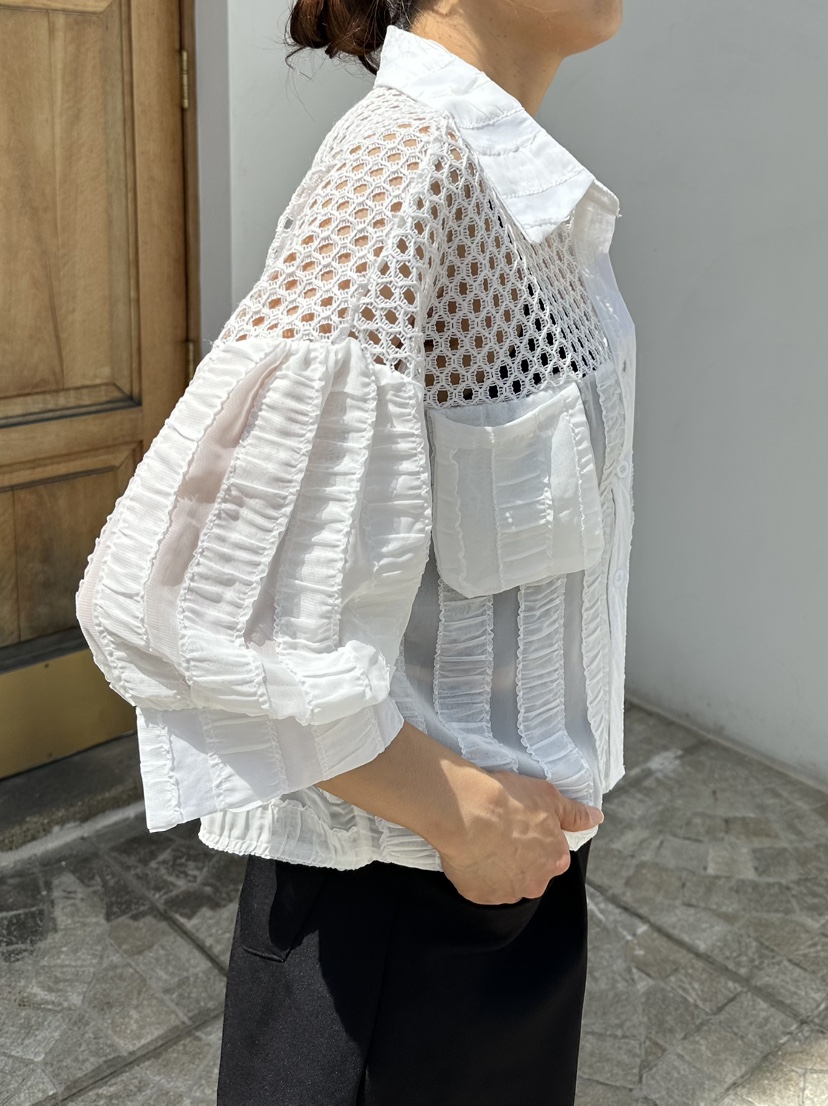 CLASSY-O韓國直郵實拍女士新款人氣職業休閑襯衫蕾絲衫透明CLASSY-O襯衫/蕾絲衫